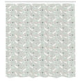 thumbnail image 3 of Ambesonne Easter Shower Curtain, Rabbits Flowers Hearts, 69"Wx75"L, Multicolor, 3 of 3