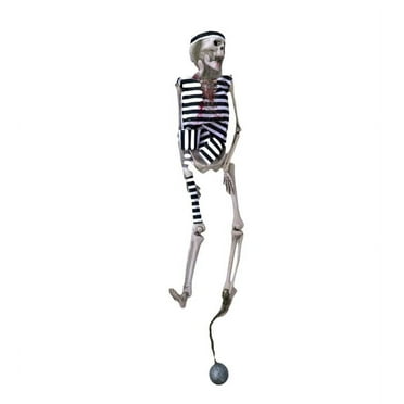 16in Decorative Jailed Skeleton Figure