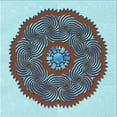 thumbnail image 1 of Ahgly Company Machine Washable Indoor Square Transitional Purple Area Rugs, 6' Square, 1 of 7