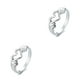 thumbnail image 3 of Qarigey Anillo de apertura Ajustable Mujeres Hombres Boda Joyería elegante Moda Decoración romántica Novio Amistad Regalo Oro Plata 2piezas, 3 of 6