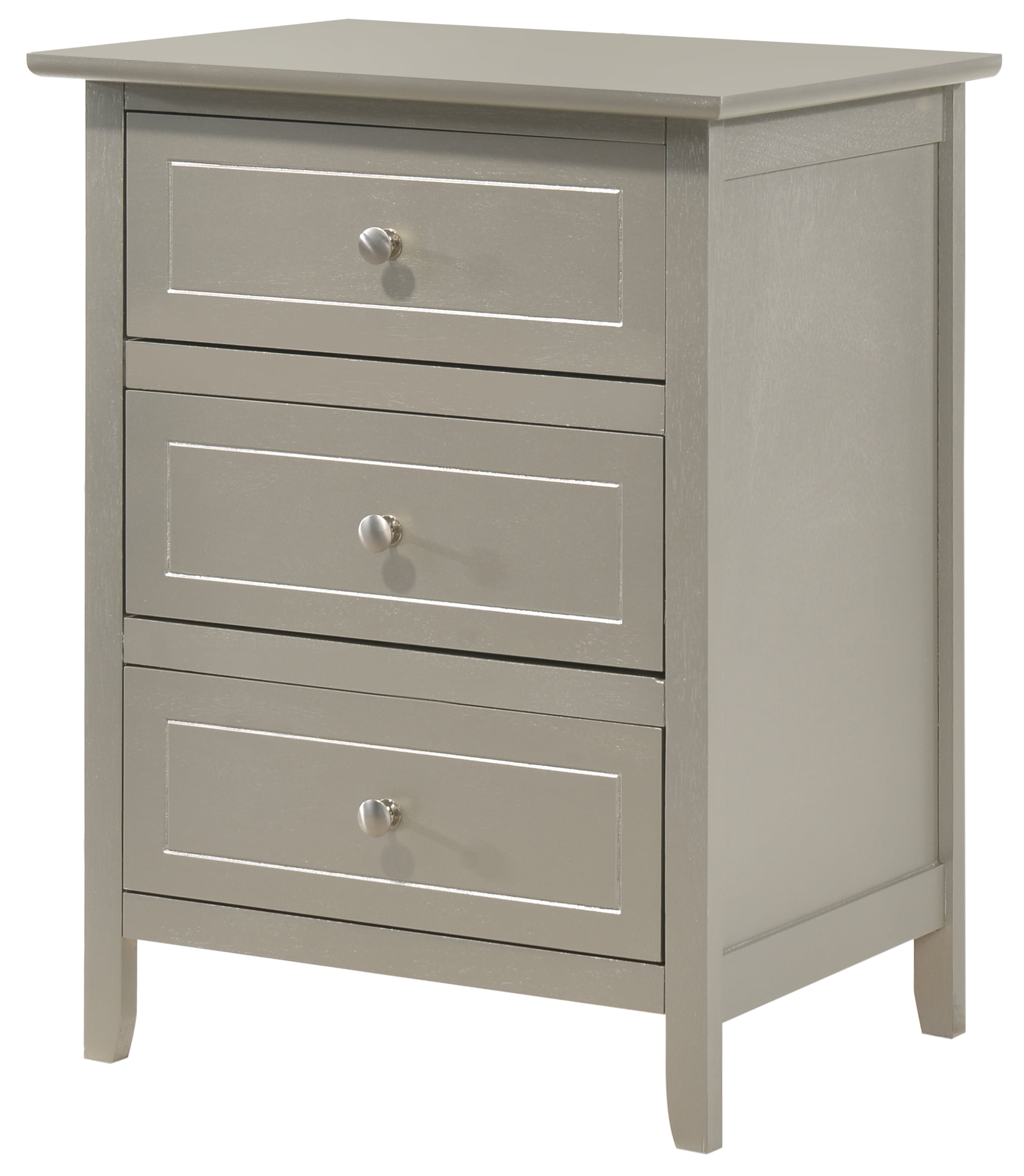 Glory Furniture Daniel Nightstand in Champagne Color