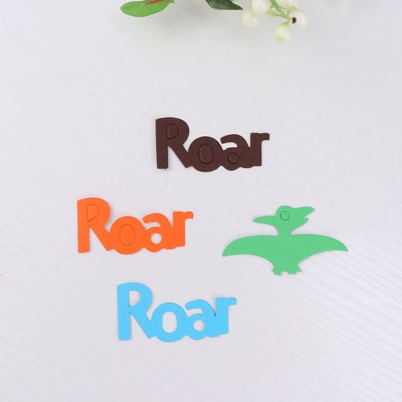 Supvox Dinosaur Confetti Table Decorations in Assorted Colors, Colored Cardboard Party Decor for Birthdays and Events