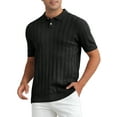 thumbnail image 4 of CAMISA POLO DE HOMBRE INSPIRE CHIC, TEXTURA DE PUNTO, CUELLO PUNTO, MANGA CORTA, TALLA 2XL, NEGRO, 4 of 6