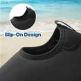 thumbnail image 4 of Mens Water Shoes Quick Dry Barefoot Aqua Yoga Slip-on Swim Shoes BLACK Size 6, 4 of 7