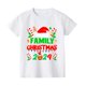 thumbnail image 5 of Conjunto familiar informal de vacaciones navideñas, gorro navideño y familia, 2024, trajes familiares a juego, ropa de manga corta para fiesta navideña, 5 of 5