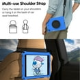 thumbnail image 5 of Kids Friednly Case for iPad 9th/8th/7th Generation 10.2 inch, EVA Foam Shoulder Strap Shockproof Protective Case with Pencil Holder Rotated Handle Bracket Stand Heat Dissipation Cover,Blue, 5 of 8