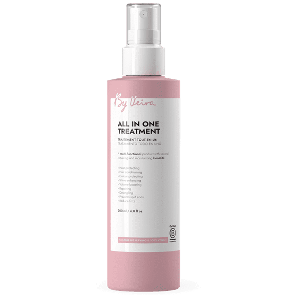 By Veira, All-In-One Treatment 6.8 Fl Oz, Heat/UV-protective, Bamboo & Sunflower oil for Soft Shiny Hair, Colour preserving & 100% vegan