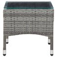 thumbnail image 3 of vidaXL 2 Piece Garden Lounge Set with Cushion Poly Rattan Grey, 3 of 5