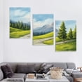 thumbnail image 4 of ONETECH  PT11169-40-20 Road in Green Mountains-Landscape Wall Art Canvas Print-12''x16''X3 Panels, 4 of 4