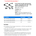 thumbnail image 2 of Front Control Arm Ball Joint Sway Bar Link Kit - Compatible with 1996 - 1999 GMC K1500 Suburban 5.7L V8 1997 1998, 2 of 2