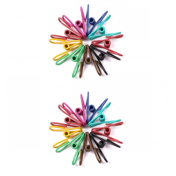 CCOCC 2pcs Metal Binder Clips Photo Clip Paper Clips Sealing Clips Clothespins Multi 10