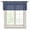 Blue, variant on Navy Blue Sheer Curtains Valances for Windows Geometric Leaf Diamond Plaid Abstract Check Chiffon Kitchen Valances for Cafe, Voile Window Treatments Curtains for Living Room Bedroom, 60"x18"