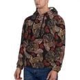 thumbnail image 3 of Salouo Hearts and French Bulldog Pattern Men's Fall Hoodie Sweatshirt,Sport Hoodie with Pockets for Men Pullover Casual Hooded Sweatshirt-X-Large, 3 of 7