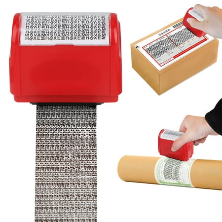 Protection Roller Stamp,EEEkit 0.63inch Wide Roller Identity Stamp Theft Prevention Security Stamp,Keep Your Personal