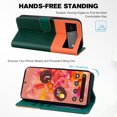 thumbnail image 3 of Compatible with Google Pixel 6 Cute Animals Pattern Wallet Case with Card Slots Flip Cover, 3 of 5