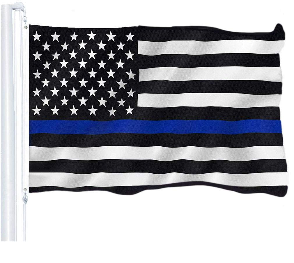 3x5 California Thin Blue Line Flag Police Lives Matter Memorial Law Enforcement