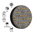 thumbnail image 4 of Sikiie Modern Excavator PVC Leather Spare Tire Wheel Cover Spare Tire Cover, for Car Truck SUV Camper Trailer Universal Fit(14-17in)-16 inch, 4 of 6