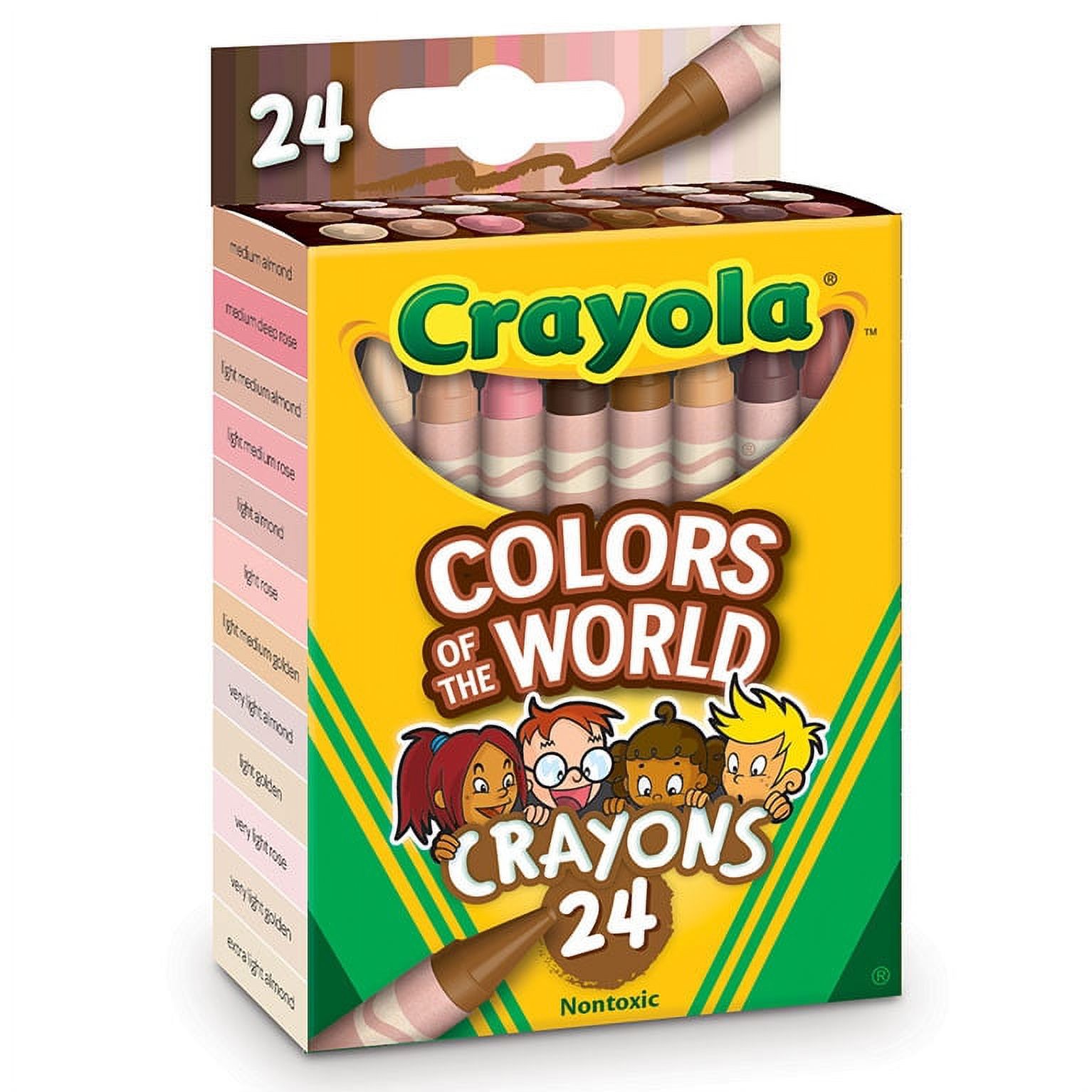 Crayola Classroom Bundle Colors of the World Crayons 6pk/24ct, Child, 144 Pieces - image 2 of 4