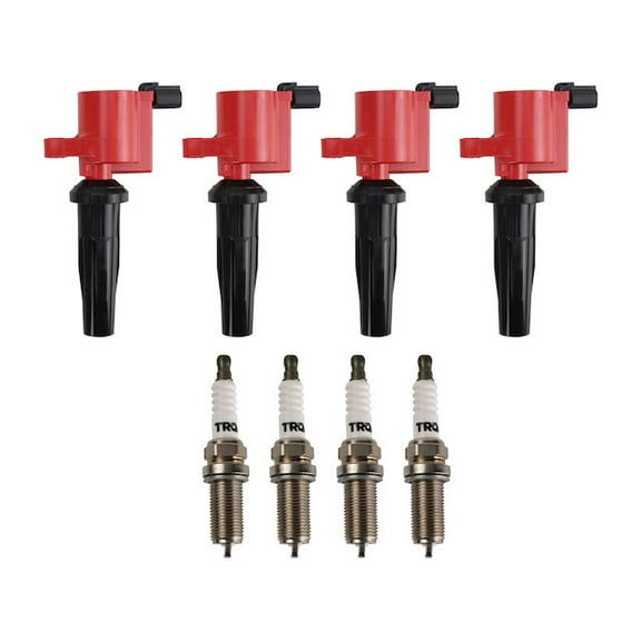 Ignition Coil and Spark Plug Kit 8 Piece - Compatible with 2009 - 2019 Ford Escape 2.5L 4-Cylinder 2010 2011 2012 2013 2014 2015 2016 2017 2018