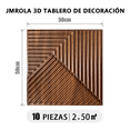 thumbnail image 5 of "Paneles Decorativo 3d De Caoba Para Paredes 50x50cm 10pcs Belug, Marron ", 5 of 5