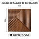 thumbnail image 5 of "Paneles Decorativo 3d De Caoba Para Paredes 50x50cm 10pcs Belug, Marron ", 5 of 5