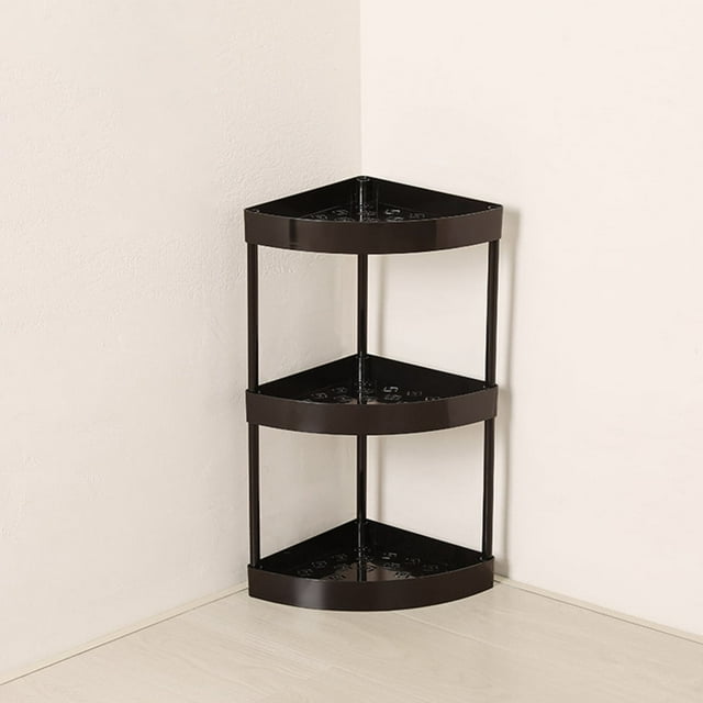 EIMELI Triangle Bathroom Storage Racks Space Saving Storage Holder for Washroom Toilet Dorm Kitchen - White