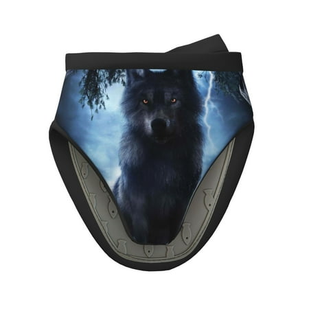 

Pofeuu Night Scene of Wolves Print Thickened Mini Silicone Oven Mitts Heat Resistant Rubber Oven Mitt Gloves Finger Pinch Grips Pot Holder Silicone Potholder