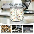 thumbnail image 6 of Yayeee Ashtray with Lid for Cigarette Smokeless Stainless Steel Home Ash Holder, Beige Vegetables Pattern, 6 of 7