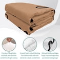 thumbnail image 4 of Twin XL Quilt Set 68''x98'', Footprint Lightweight Bedspread Coverlet Set with 2 Pillow Shams, Vintage Brown Black Please Remove Your Shoes Breathable All Season Quilt Bedding for Dorm/Guest Room, 4 of 9