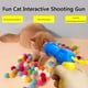 thumbnail image 1 of Pistola de pelota de peluche para gatos, juguetes de pelota de peluche elásticos silenciosos, accesorios para mascotas (juego de 100 bolas), 1 of 8