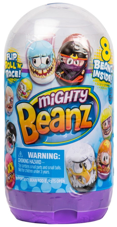 Mighty Beanz Series 2 Slam Pack w/ 8 Beanz New Bean Pods Flip Tip Roll 