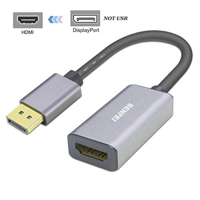 displayport to hdmi, benfei dp display port to hdmi male to female