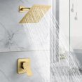 thumbnail image 2 of Juego de grifos de ducha POP SANITARYWARE en oro cepillado con cabezal de 20 cm, 2 of 7