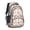 Corgi and Coffee, variant on Golden Retriever and Floral Blue Pattern Cute School Backpack Bag with Padded Back and Adjustable Shoulder Straps 16.9 X 12.6 X 5.9 Inches