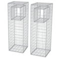 thumbnail image 2 of vidaXL 1/2x Gabion Basket Steel Garden Barrier Post/Planter Flower Multi Sizes, 2 of 17
