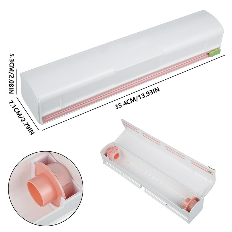 33cm Home Plastic Wrap Dispensers And Foil Film Cutter Food Cling Film Cutter  Stretch Tite Plastic Wrap Dispenser With Cutting - AliExpress
