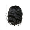 thumbnail image 2 of WXLCISI Short Black Wavy Wig for Women 11 Inch Shoulder Length Middle Part Curly Wig Natural Looking Synthetic Heat Resistant Fiber Wig for Daily Party Use, 2 of 6