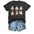 thumbnail image 3 of VILOVE Women Halloween Pumpkin T-Shirt Cute Ghost Graphic Shirt Spooky Season Tee Fall Graphic Short Sleeve Tee, 3 of 9