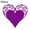 Dark Purple, variant on 50Pcs Hollow Heart Shaped Wine Glass Cup Table Name Cards Wedding Party Decor