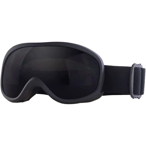Lentes grises de doble capa, gafas de esquí de invierno, gafas antivaho, gafas de Snowboard, protección Uv, gafas de nieve antivaho para hombres y mujeres, negro, 1 unidad XianweiShao 8390612887840