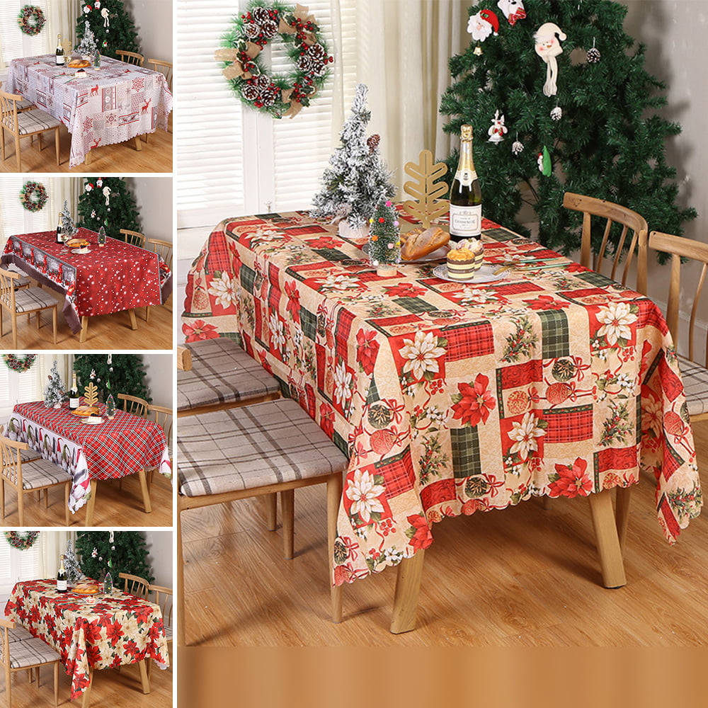 Pink Buffalo Plaid Classic Beauty Table Cloth Stain Resistant Waterproof Wrinkle Resistant Oblong Tablecloth Polyester Fabric Damask Table Cover for Decorative Holiday Dinner Use