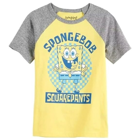 Spongebob Squarepants Little Boy's Yellow T-Shirt (Small 4)