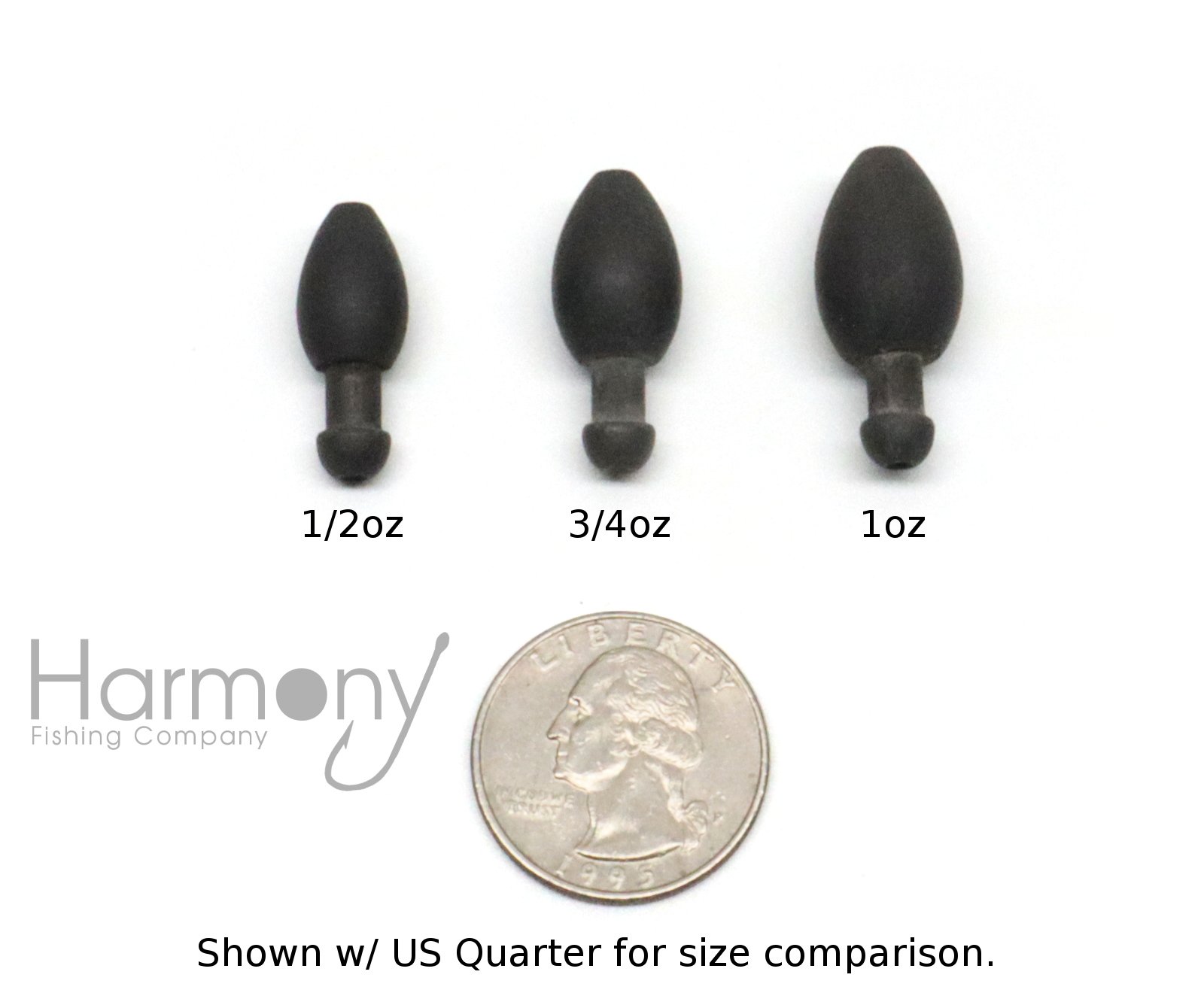 Harmony Fishing - Tungsten Skirted Punch Weight/Slither Rig MSS Kit [Pack of 2] Modular Skirt System, 1 oz 2 Pack