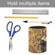 thumbnail image 5 of El Robot Salvaje-theme Cylinder Pen Holder Pencil Organizer with Flannel Lining PVC Leather Material Cardboard Base for study work 10*8CM, 5 of 6
