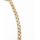 thumbnail image 2 of Pulsera para mujer de oro laminado brillosa con piedra blanca, 2 of 7