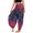 Patterned2, variant on SWSMCLT Women's Boho Pants Harem Beach Baggy Trousers Print Bloomer Yoga Hippie Drawstring Elastic Waist Aladdin Indian Thai Bohemian Cinch Bottom Patterned2 One Size