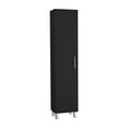 thumbnail image 5 of CoSoTower Storage Cabinet 71"H with 5-Tier Shelf, 3 Broom Hangers and Metal Hardware, Black, 5 of 8