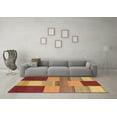 thumbnail image 3 of Ahgly Company Machine Washable Indoor Rectangle Abstract Brown Contemporary Area Rugs, 5' x 7', 3 of 4