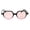 Black Pink Pink, variant on Vintage Retro Hippie Round Thin Plastic Horn Pimp Sunglasses Black Pink Pink