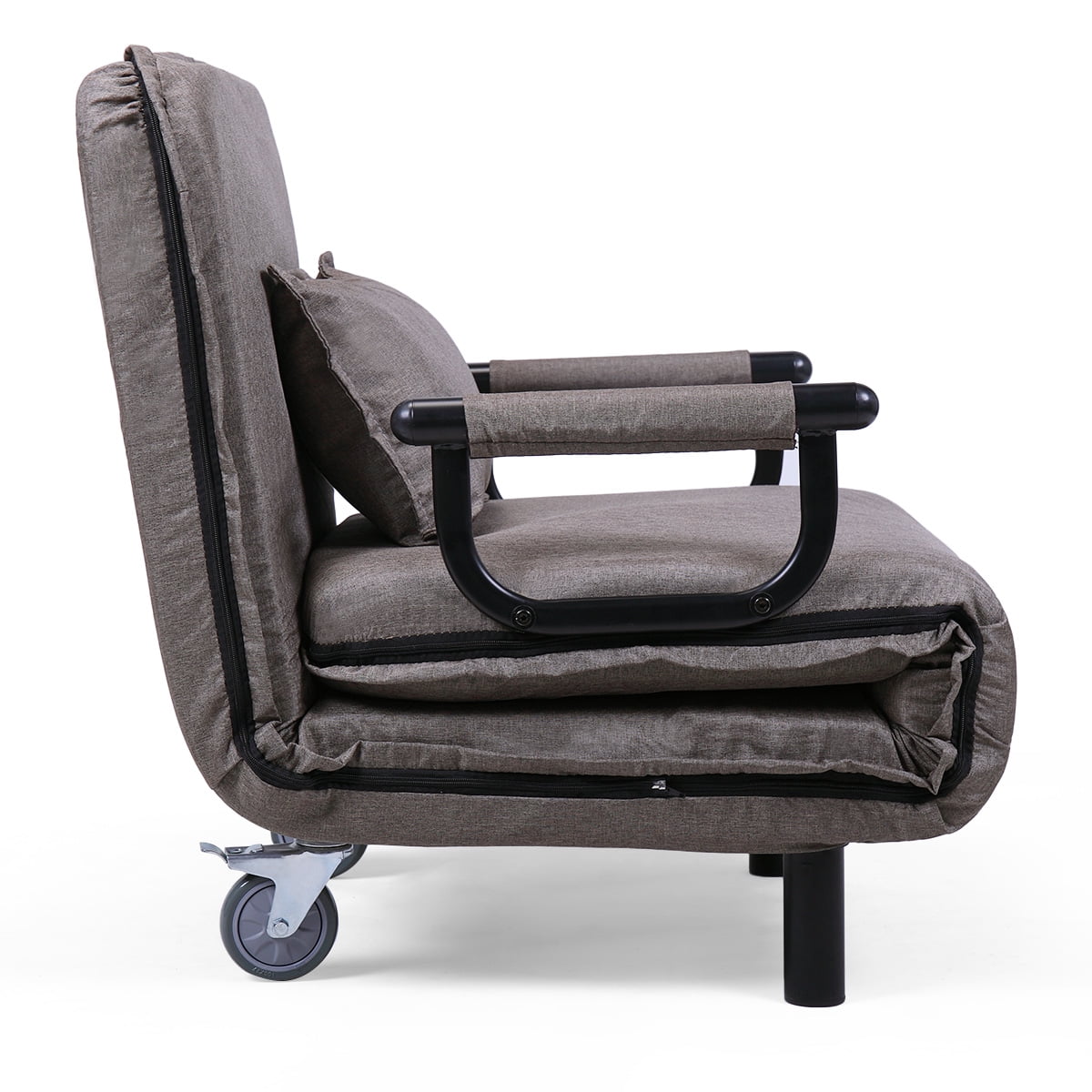 Lowestbest Folding Lazy Sofa Chair, Recliner Chair, Sofa Bed, Floor Chair, Adjustable Sofa Couch Beds, Lounge Chair, Brown Lowestbest Folding Lazy Sofa Chair, Recliner Chair, Sofa Bed, Floor Chair, Adjustable Sofa Couch Beds, Lounge Chair, Brown
